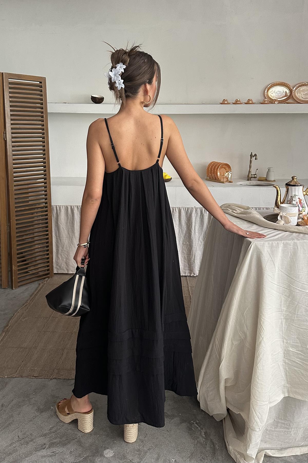 🖤 Robe AMAYA – Élégance Bohème en Coton