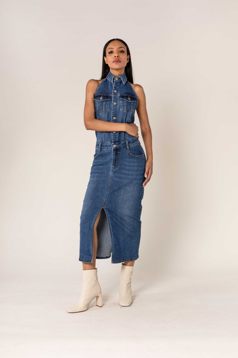 Robe en Jean Dos Nu LUZIA