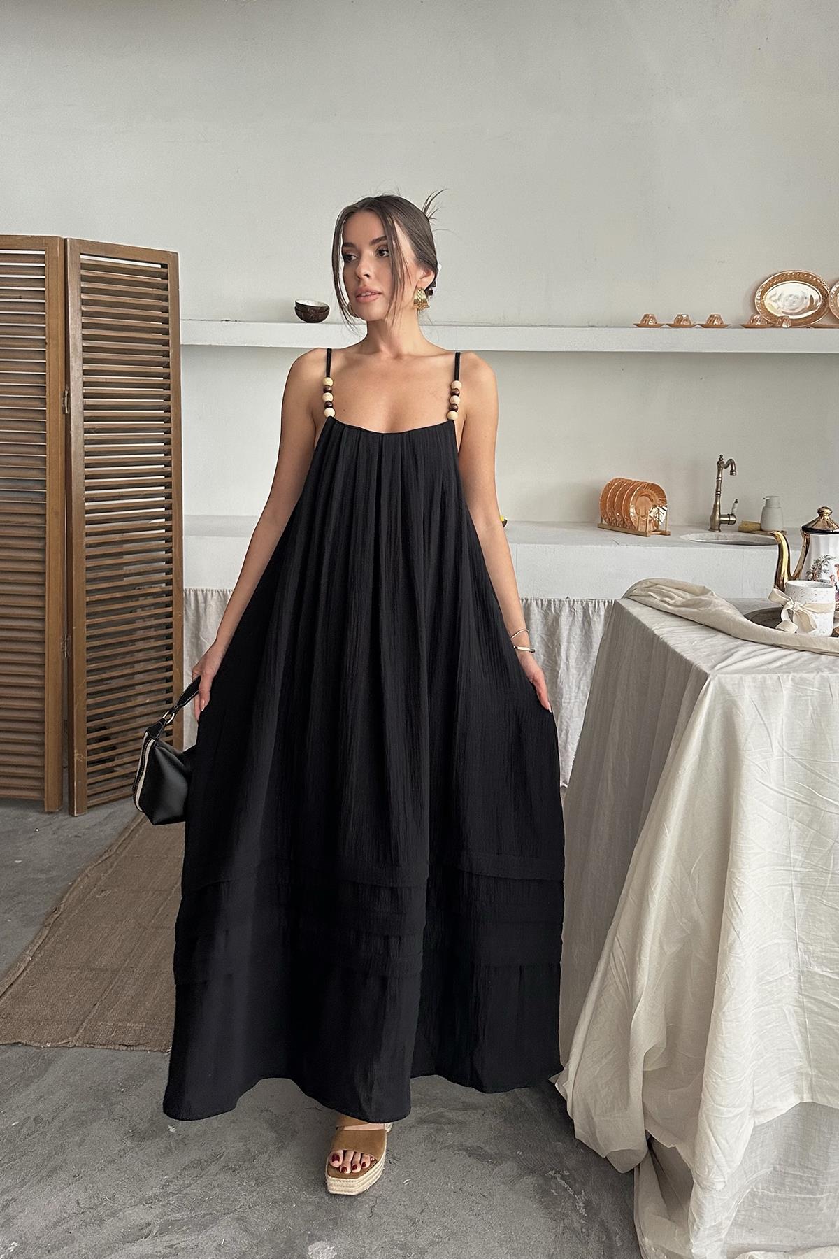 🖤 Robe AMAYA – Élégance Bohème en Coton