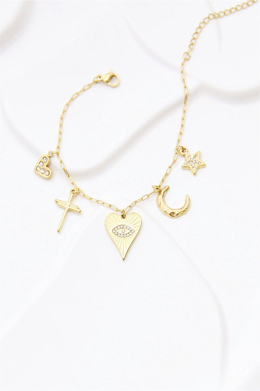 Bracelet « Célina » – Symboles Dorés & Lumière