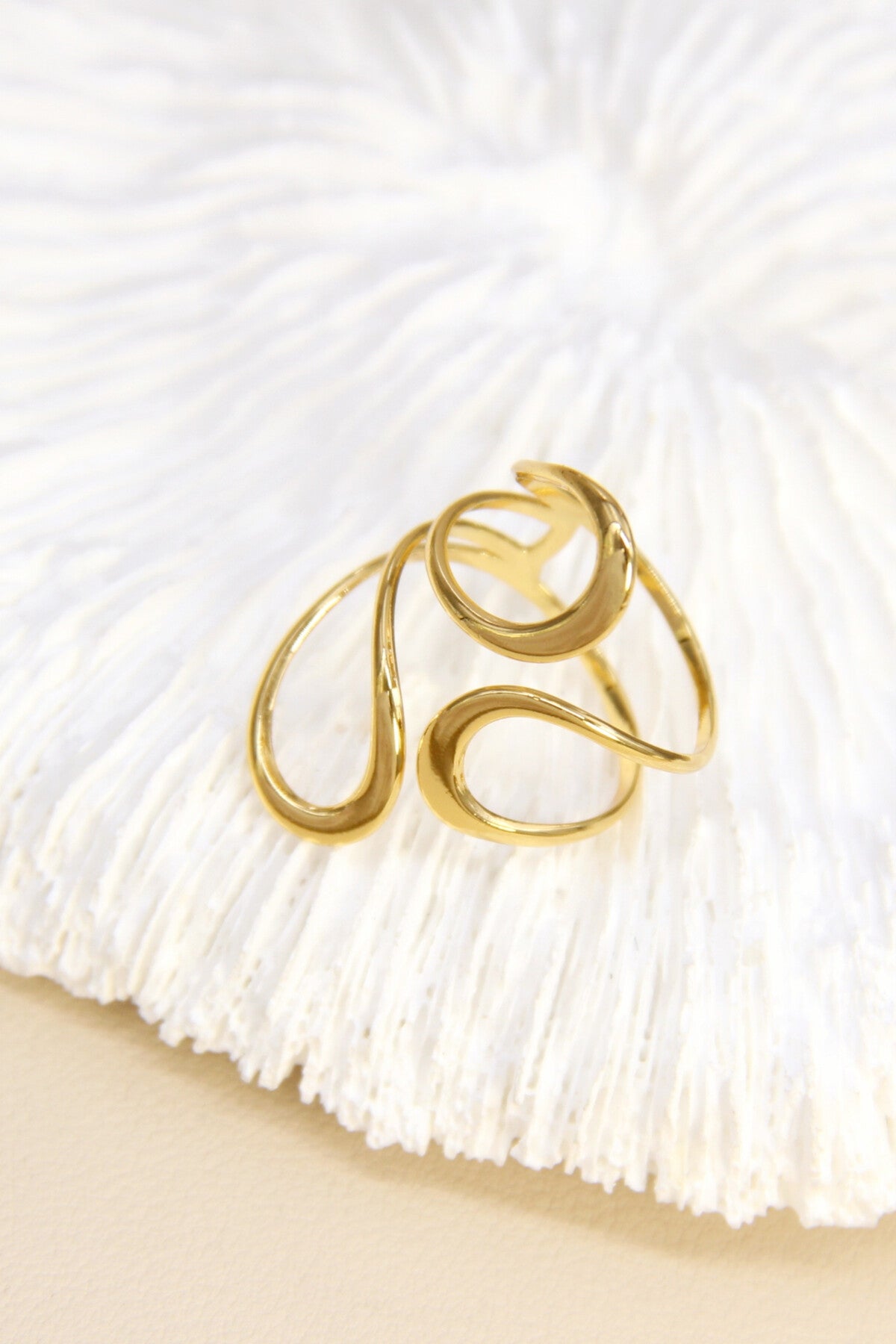 Bague AURORA Goutte Plaqué Or