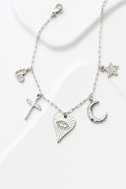 Bracelet charm's argenté CYRNA