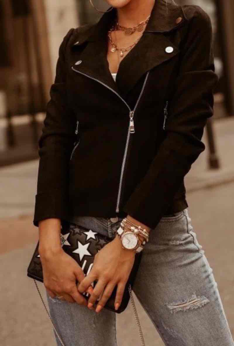 Veste IPA effet suédine