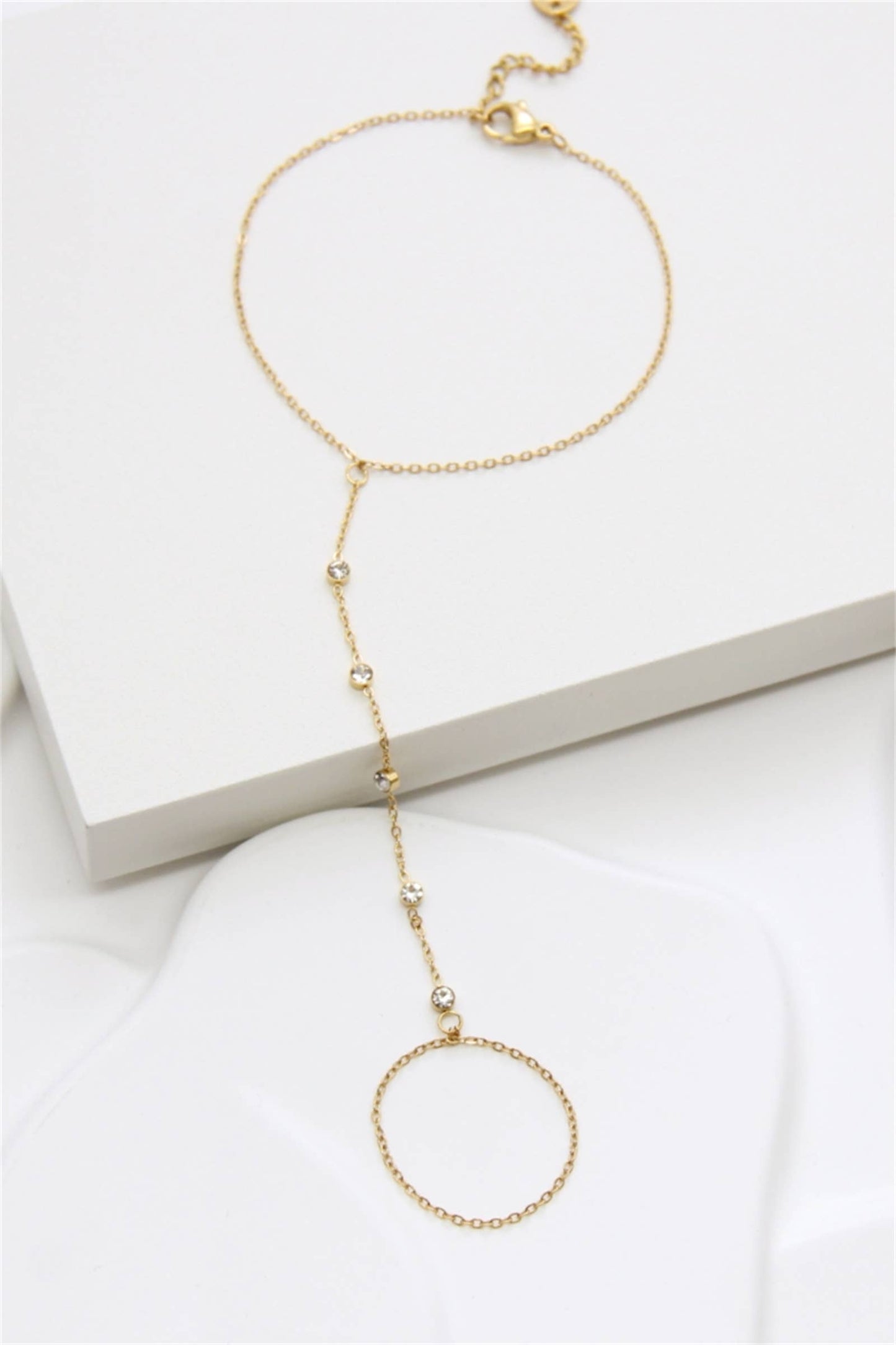 Chaîne bracelet de main doré STARLA