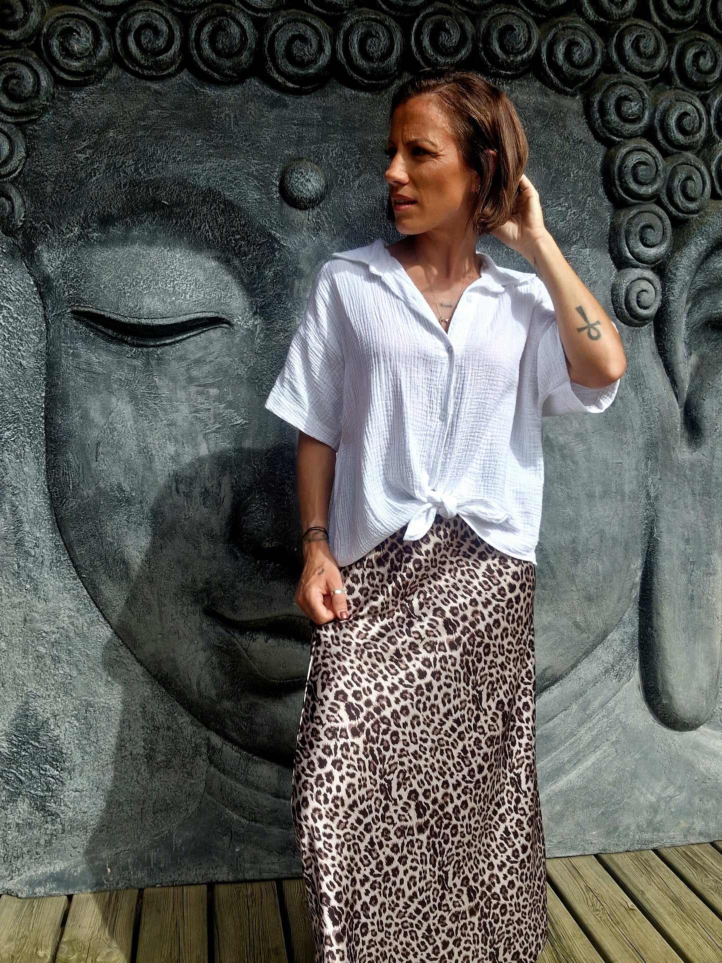 Jupe Satinée Wild Chic