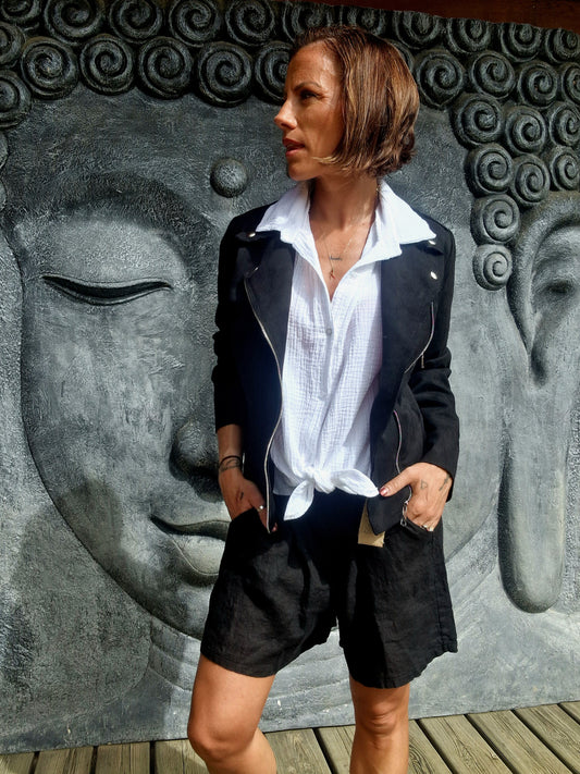 Veste IPA effet suédine